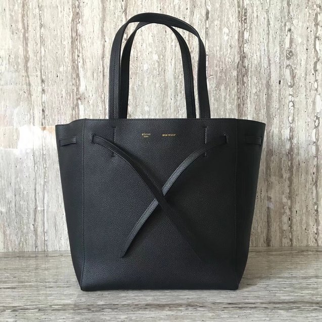 2018 celine original calfskin cabas phantom bag 2208 black