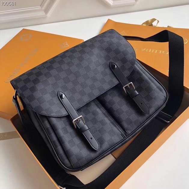 Louis vuitton original damier graphite pchristopher messenger bag n41500