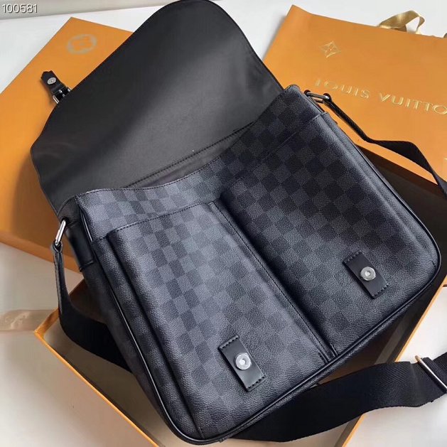 Louis vuitton original damier graphite pchristopher messenger bag n41500