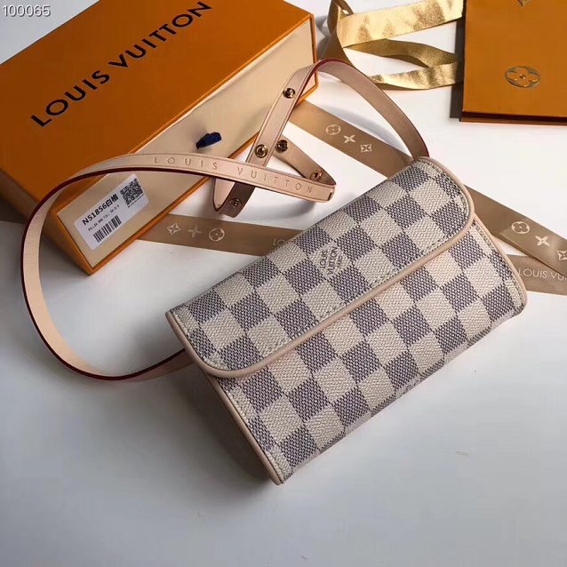 2018 louis vuitton original damier azur small vintage belt bag n51855 