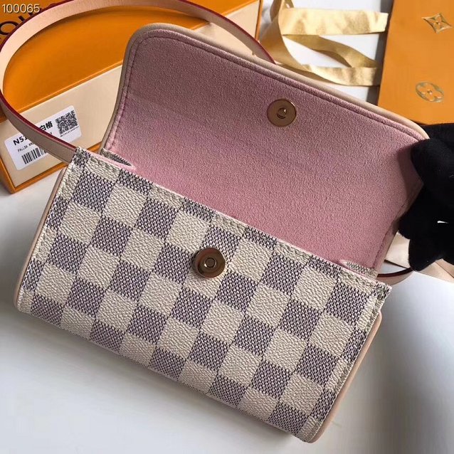 2018 louis vuitton original damier azur small vintage belt bag n51855 