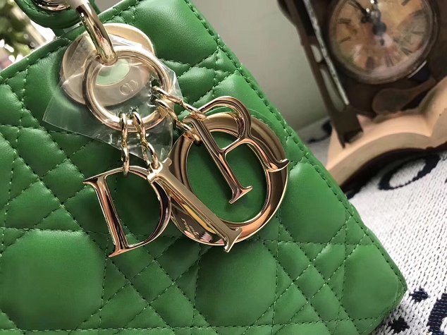 Dior original lambskin small my lady dior bag 44450 green