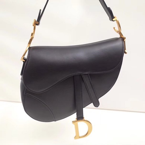 Dior original calfskin saddle bag M0446 black