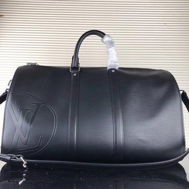 2018 louis vuitton original epi leather keepall 45 M53303 black