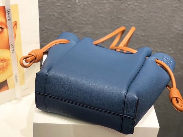 2018 Loewe original calfskin flamenco knot tote bag 061803 blue