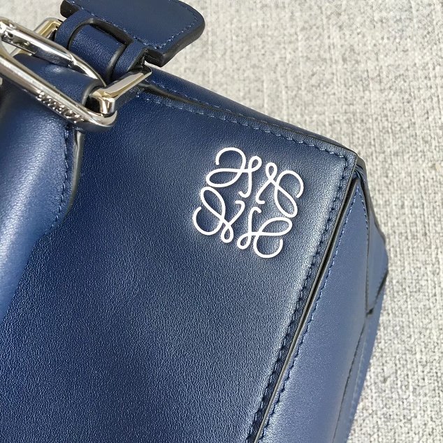 Loewe original calfskin puzzle bag 20155 navy blue