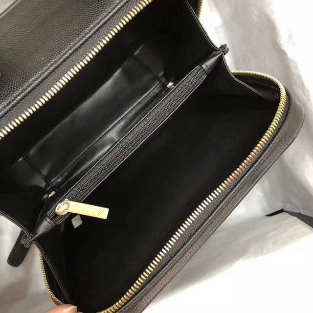 2018 CC original grained calfskin medium vanity case A93343 black