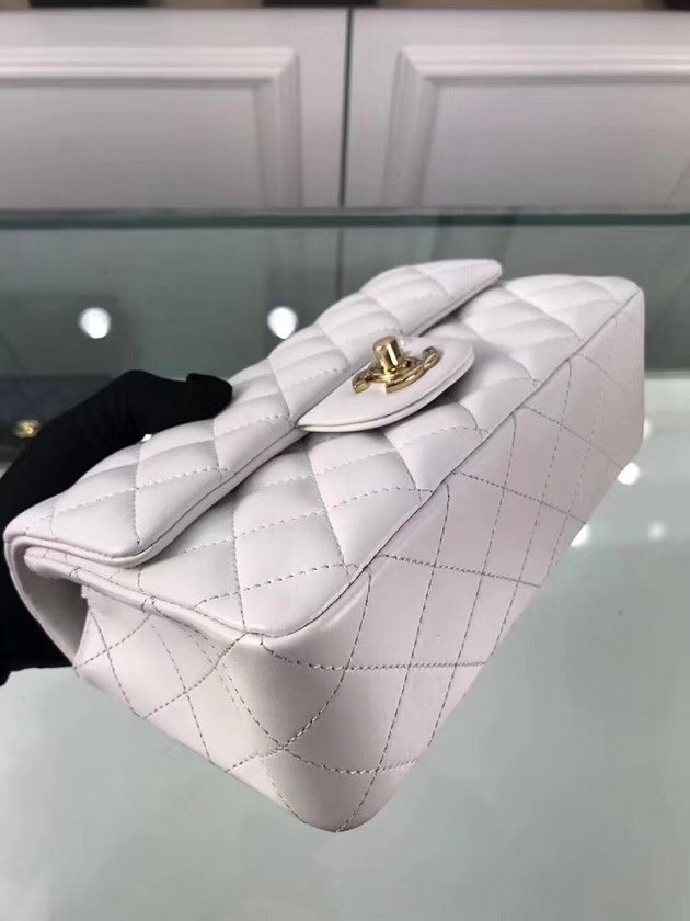 CC original lambskin leather mini flap bag A69900 white