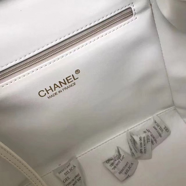 2018 CC original grained calfskin backpack A93748 white