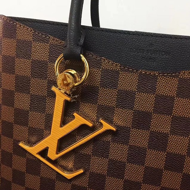 2019 louis vuitton original damier riverside tote bag n40050 black 