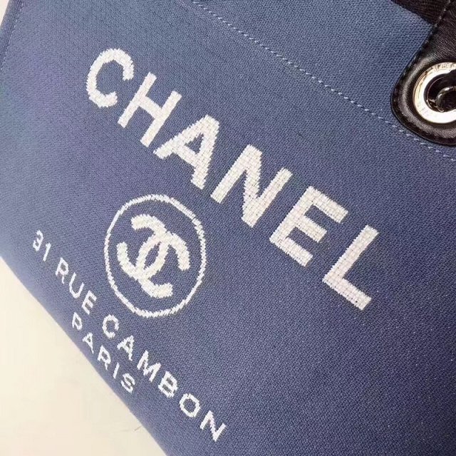 CC original canvas large shopping tote bag A66941 blue 