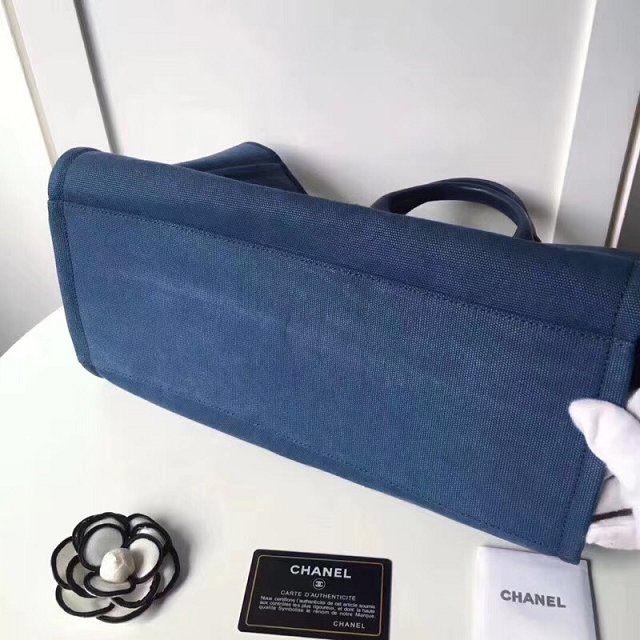 CC original canvas large shopping tote bag A66941 navy blue