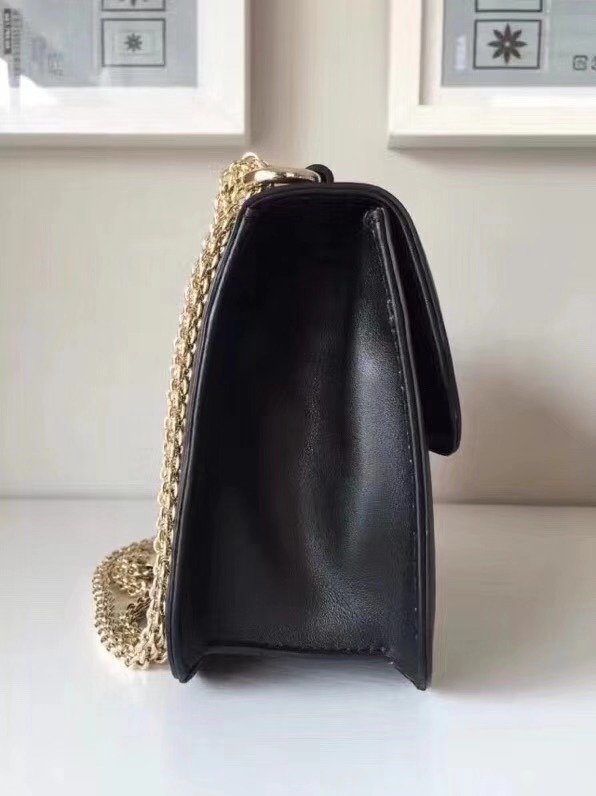 Valentino original smooth calfskin small chain shoulder bag 0312 black