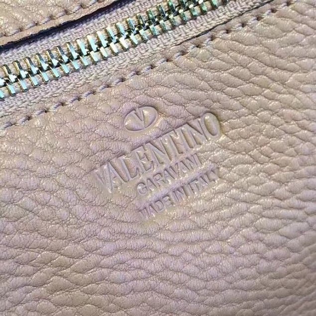 Valentino original grained calfskin rockstud large tote bag 0970 light pink