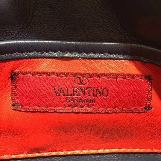 Valentino original lambskin rockstud small chain bag 0123 black