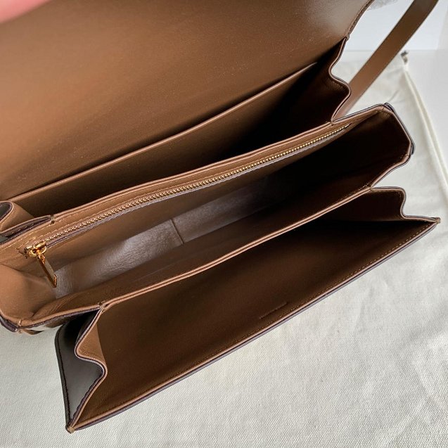 2019 Celine original calfskin large triomphe bag 187353 caramel