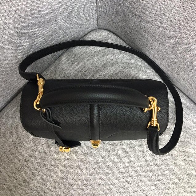 celine original grained calfskin small 16 bag 188003 black