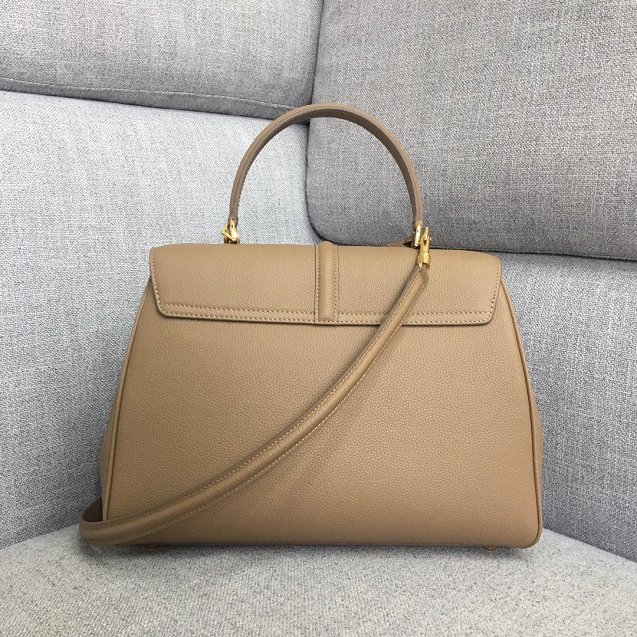 celine original grained calfskin medium 16 bag 187373 apricot