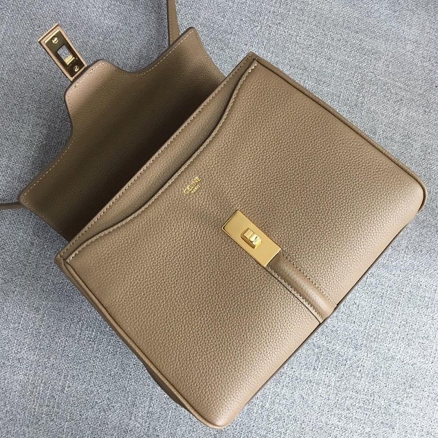 celine original grained calfskin small 16 bag 188003 apricot