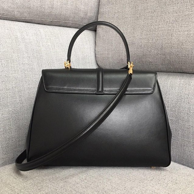  celine original smooth calfskin medium 16 bag 187373 black