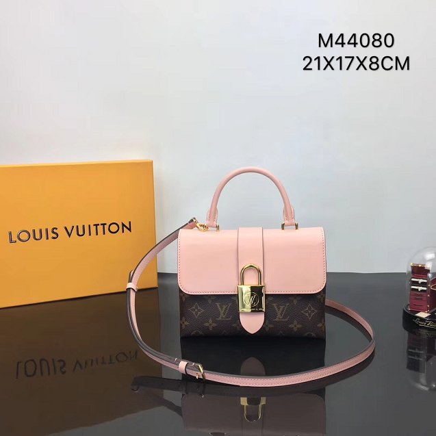 Louis vuitton original calfskin&monogram locky bb M44080 pink