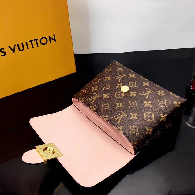 Louis vuitton original calfskin&monogram locky bb M44080 pink