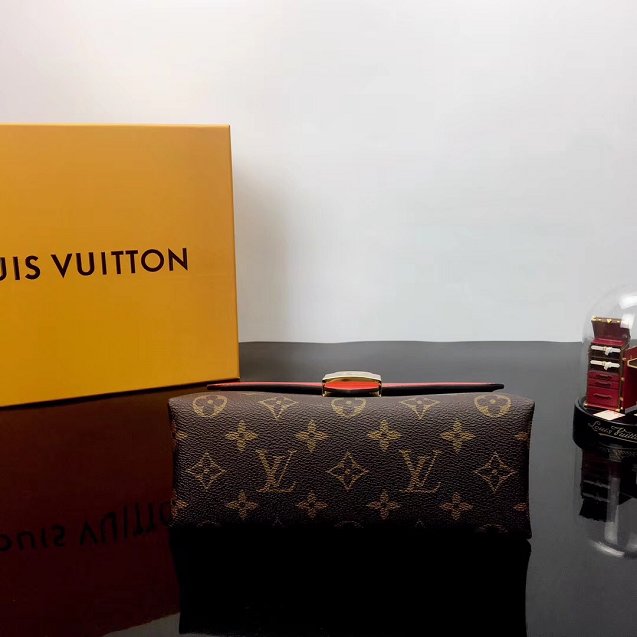 Louis vuitton original calfskin&monogram locky bb M44322 red