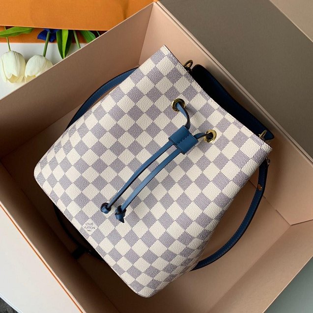2018 louis vuitton original damier azur neonoe bag n43569 blue