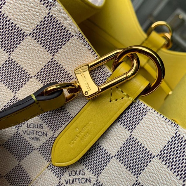 2018 louis vuitton original damier azur neonoe bag n43569 yellow