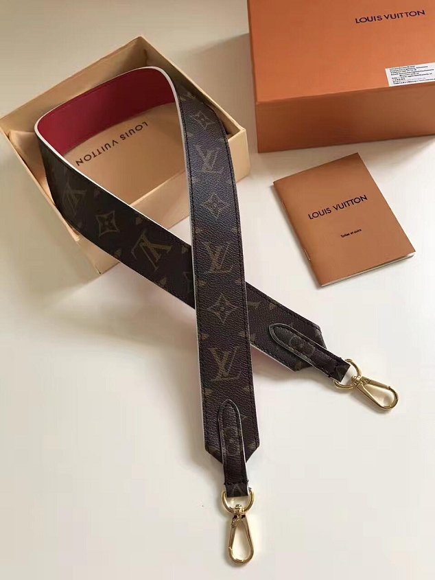 Louis vuitton original monogram long strap LV00006 red