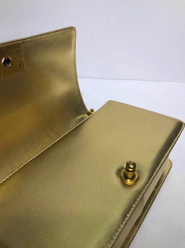 CC original genuine stingray skin le boy bag A94804 gold