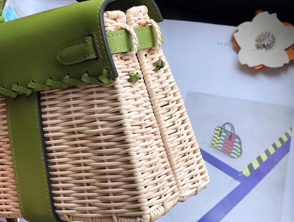 Hermes original picnic mini kelly 20 bag H50002 green