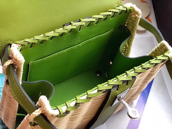 Hermes original picnic mini kelly 20 bag H50002 green