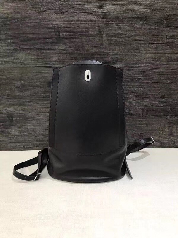 Hermes original handmade calfskin GR24 backpack H071346 black