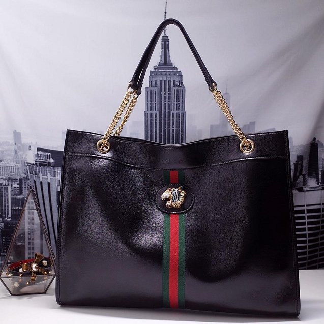 201 GG original calfskin rajah large tote bag 537219 black