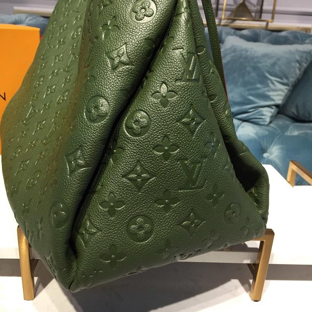 Louis vuitton original monogram empreinte calfskin artsy mm m43876 blackish green