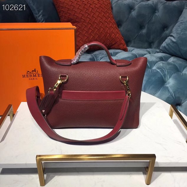 Hermes togo leather kelly 2424 bag H03699 bordeaux