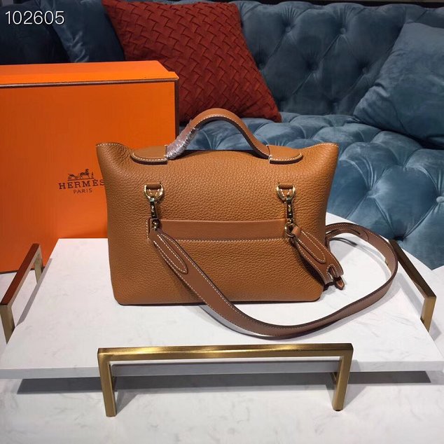 Hermes togo leather kelly 2424 bag H03699 caramel