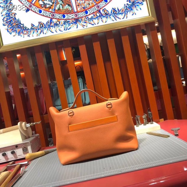 Hermes togo leather kelly 2424 bag H03699 orange
