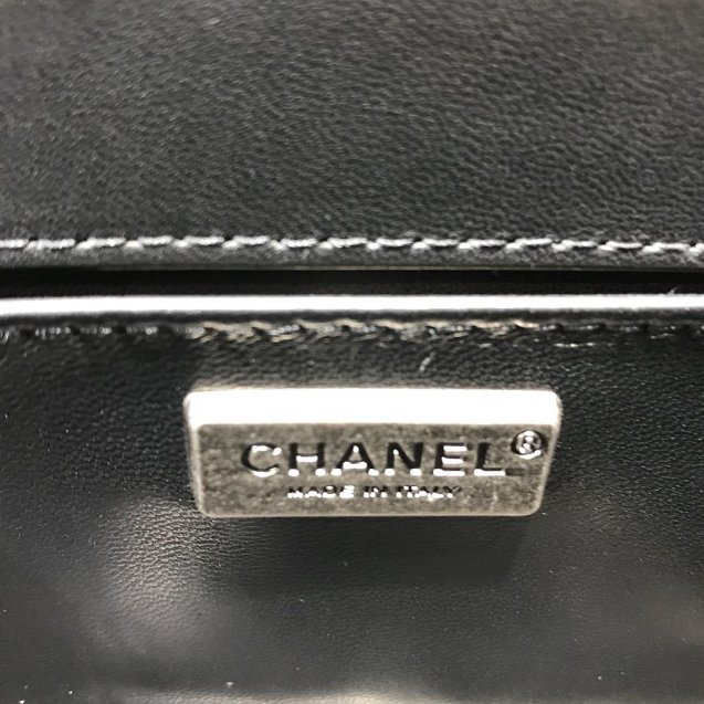 CC original stingray skin boy handbag A94804 black
