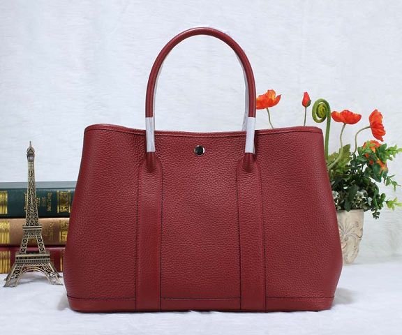 Hermes calfskin large garden party 36 bag G360 bordeaux