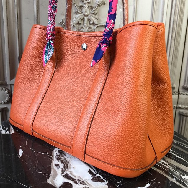 Hermes calfskin large garden party 36 bag G360 orange