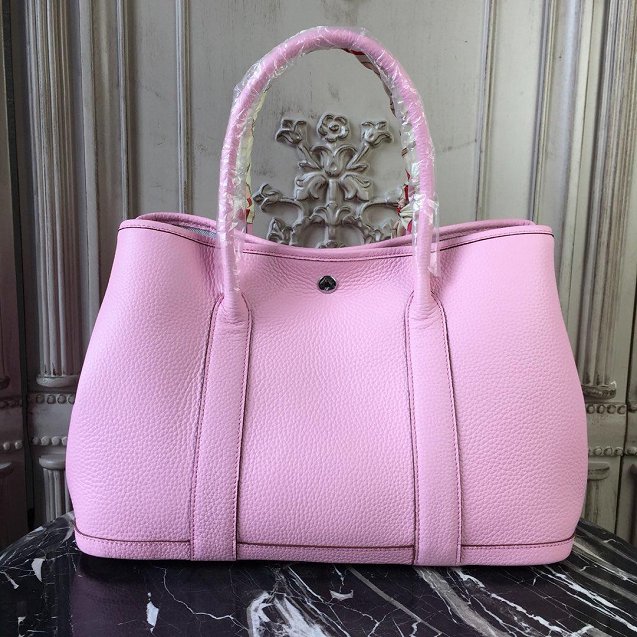 Hermes calfskin small garden party 30 bag G300 pink