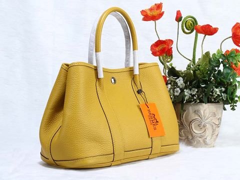 Hermes original calfskin garden party 30 bag G0030 bright yellow