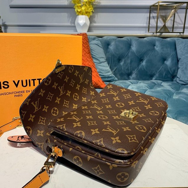 2020 louis vuitton original monogram metis pochette M43984 red