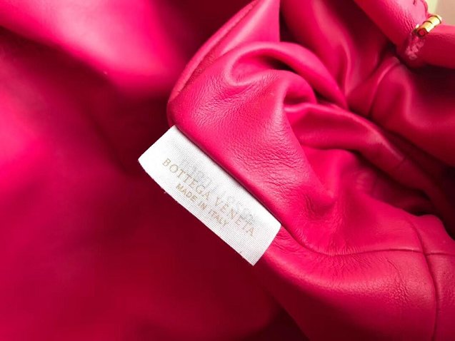 2019 BV original intrecciato lambskin large pouch 576175 rose red