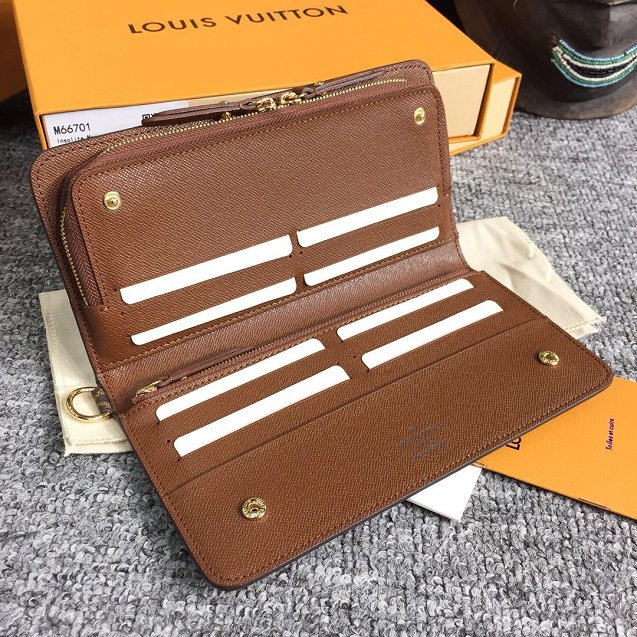 Louis vuitton monogram insolite zippy wallet M66565 coffee