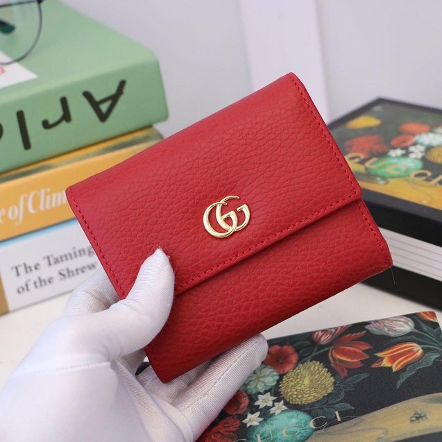 GG calfskin wallet 546584 red
