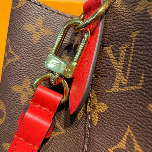 Louis vuitton original handmade monogram canvas neonoe bag M44021 red