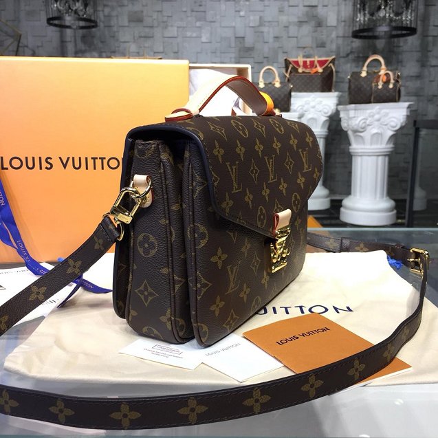 Louis vuitton original handmade monogram canvas pochette metis m40780